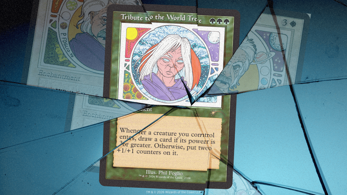 MTGSecretLair's tweet photo. You’re not seeing double. Four Magic artists took four of their own classic compositions through Jace’s Echoverse, and each one came out as something new. See what came out the other side when Duality Distorted arrives in the Chaos Vault, coming soon. https://t.co/cgXhciD7M6