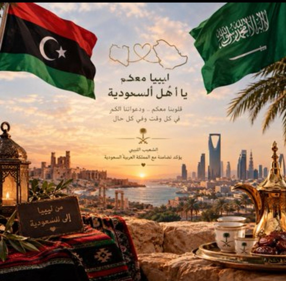 2002Safaa1's tweet photo. *{وَإِذْ قَالَ إِبْرَاهِيمُ رَبِّ اجْعَلْ هَٰذَا الْبَلَدَ آمِنًا] 
حسبي الله في كل شخص سعى لضرر في المملكة وحنّا معها قلبآ وقالبآ ورعاك الله من كل سوء 🇱🇾🇸🇦
#السعودية #ليبيا  #بهاج https://t.co/C62uysP9vc