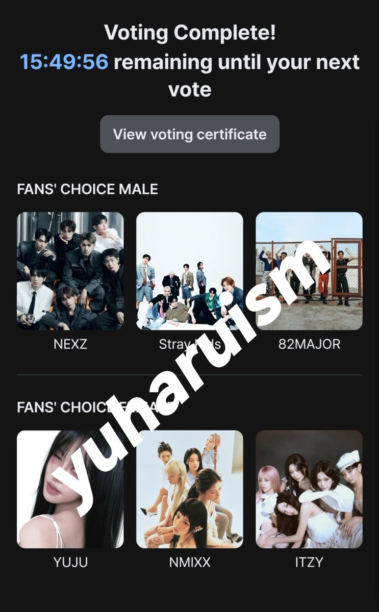 yuharuism's tweet photo. I VOTE FOR #NEXZ for #2026MAMAVOTE 🔥 https://t.co/cPCM1CkVOU