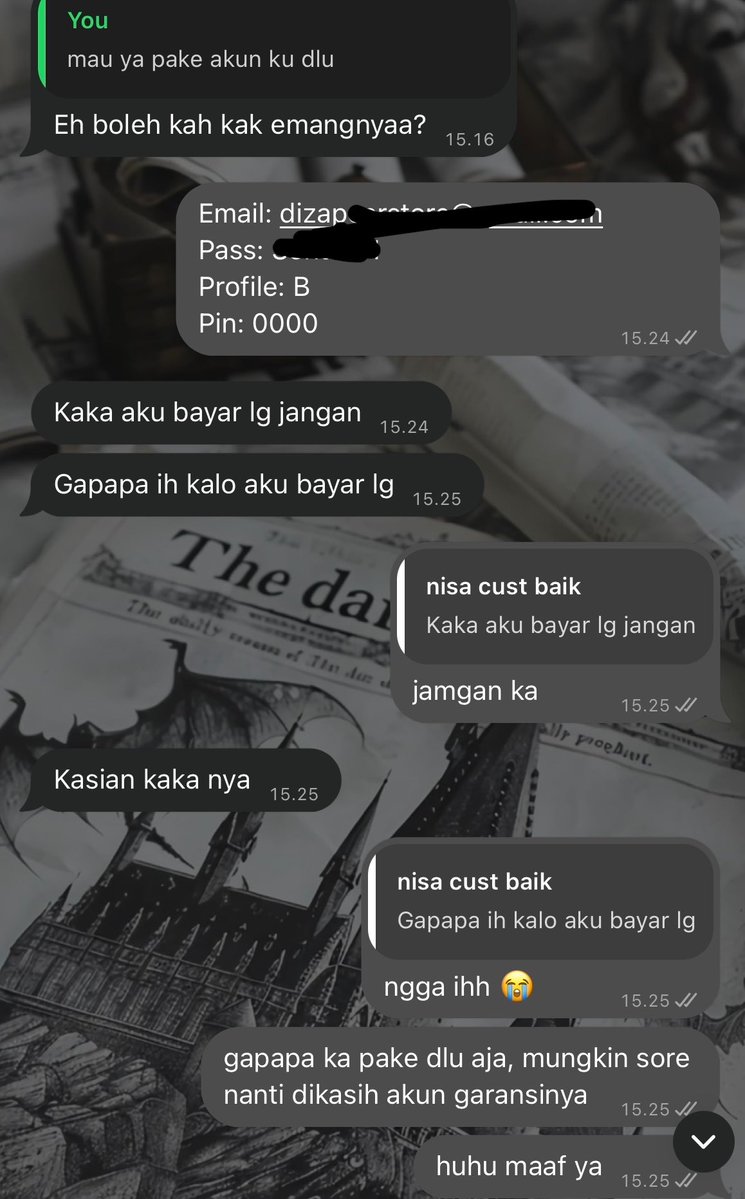 bvorage's tweet photo. @shsyxdin gue sebagai seller juga kurang suka sama kata andalan "namanya black market, lu mau mengharap apa?"
atau paling mentok lagi ngatain buyernya miskin

Alhamdulillah selama ini punya buyer baik2 bgt tiap kendala, pas aku pinjemin akun sementara malah mau dibayar 😭 https://t.co/z5F2BkQPWB