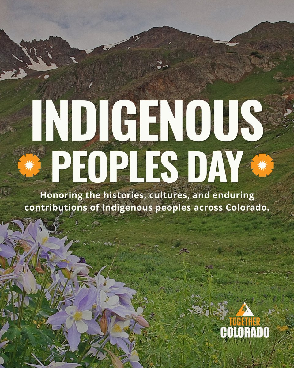 TogetherCO's tweet photo. Today, we come together to honor Native nations and generations of Indigenous peoples whose cultures, histories, and leadership continue to shape our communities. #IndigenousPeoplesDay https://t.co/oHn0YJWWtG