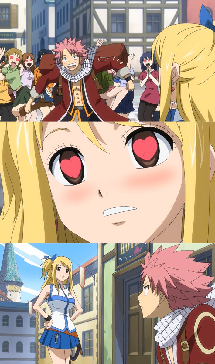 AnimeTokki's tweet photo. 17 years ago, Natsu and Lucy first met in the Fairy Tail anime. https://t.co/CHdfR4Bdkq