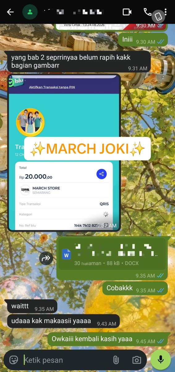 revolusiygada's tweet photo. 75
TESTI RAPIHI FORMAT MAKALAG LAGIIIII
kemarin fullll isinya benerin format doanggg 😉😉 tencu lof lofff
46 halaman cuma 20k lohhhhh
#zonauang #zonajajan #zinaba #bealanja #skripsi #jokiskripsi #jokitugas #jokimurah #tugasakhir #TA https://t.co/oKWJ0LBWP1
