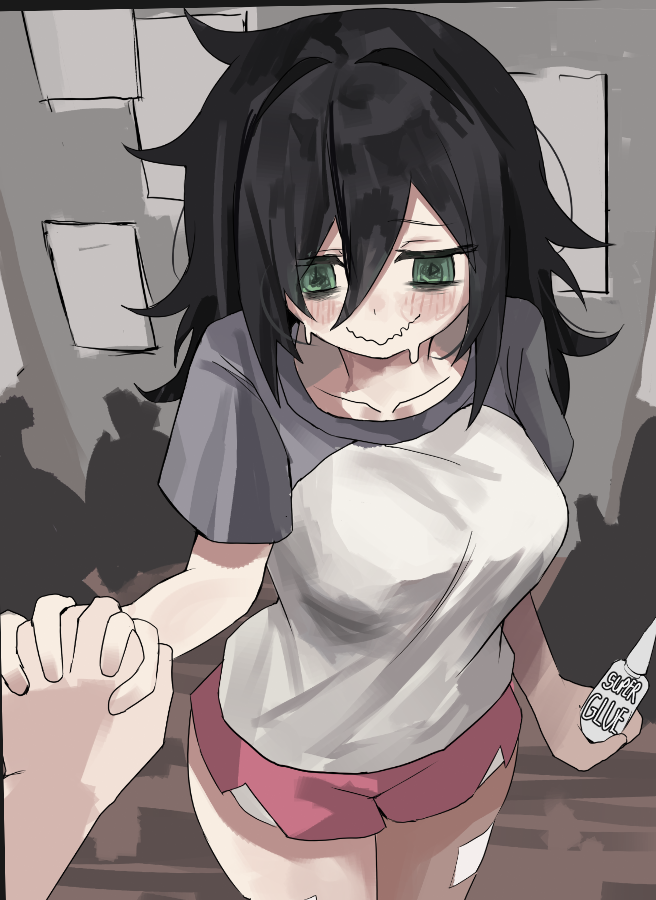 Kagana_Helsuki's tweet photo. I'm drawing big tomoko holding hands with you https://t.co/cDx7kuPWHY