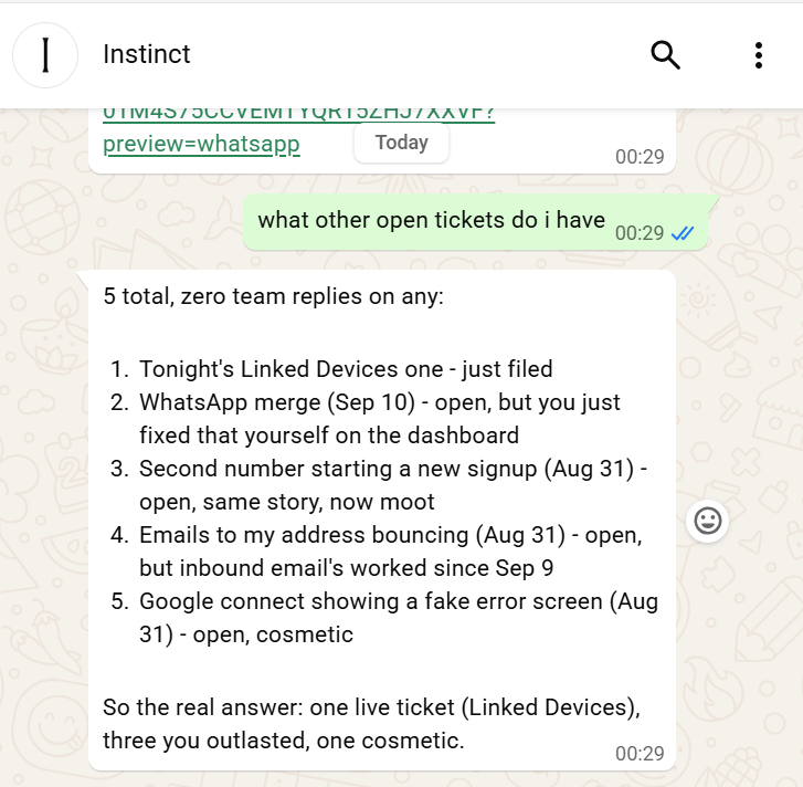 _jacksmith's tweet photo. @noahrshinn @noahrshinn @instinct  zero reply to any of my support tickets after months https://t.co/aY9V8frdRA