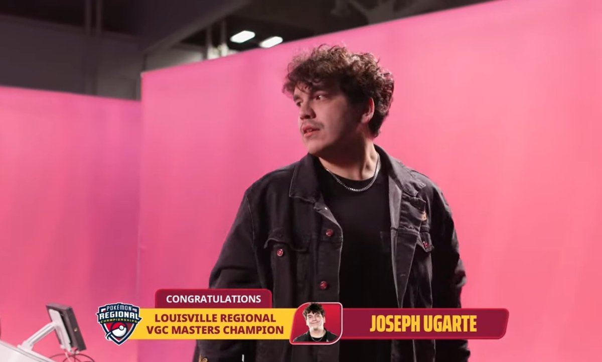 JoeUX9's tweet photo. Still in total disbelief, but I am the Louisville Regional Champion!!! It's hard to put into words how incredibly proud I am of my achievement, making VGC history with back to back wins. I'm so grateful I get to play Pokémon every day and wouldn't trade it for anything ❤ https://t.co/5LZSxMnZs0