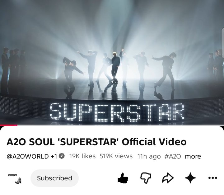 A2OSOULBASE's tweet photo. [🎥] 261012 A2O SOUL 'SUPERSTAR' Official Video have surpassed 500K+ views!

Keep streaming here 👇🏻 
🔗 https://t.co/rEeG0ruiQe

A2O SOUL Debut Album Pre-Release Single
'SUPERSTAR'
2026.10.13 6PM (KST)

#A2O #A2OSOUL
#SUPERSTAR #ZalphaPop
#A2OSOULBASE https://t.co/VoATSF0zoi