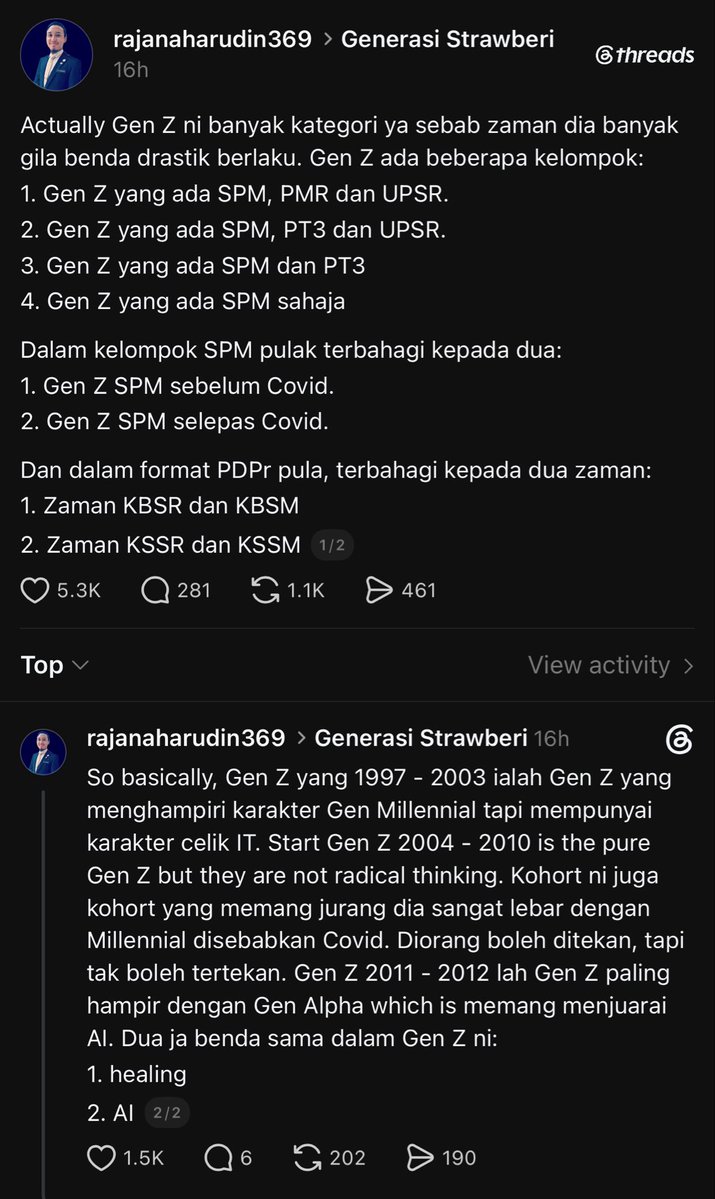 Ddeangelsss's tweet photo. Korang kategori Gen Z yang mana? https://t.co/XMk7Jxe0ut