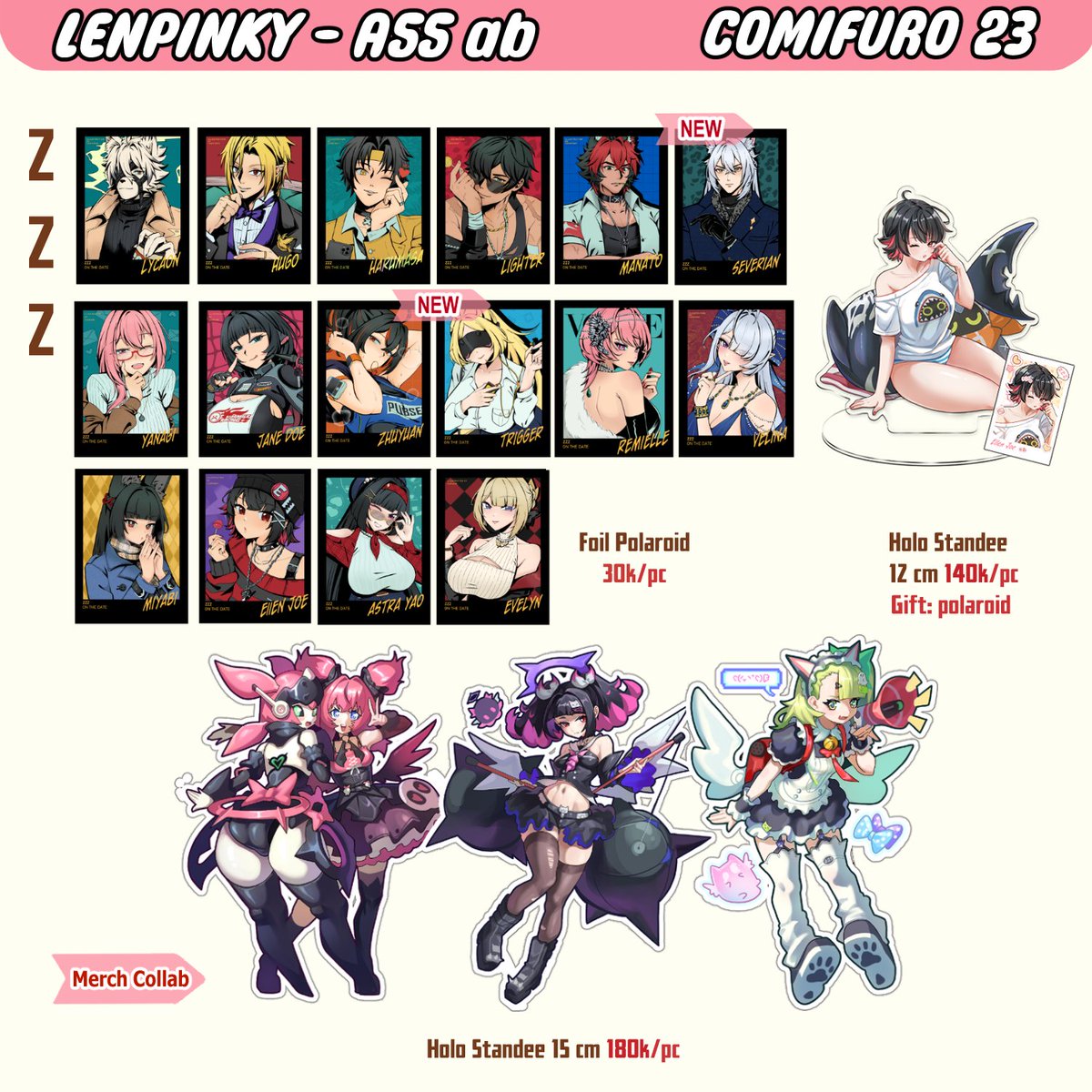 LenPinky273's tweet photo. ✨Likes &amp; Shares appreciated!    
🍑Update new merch from ZZZ for #Comifuro23  
 Link PO: in comment  
⏰Deadline: 25/10/2026  (8:00 pm) 
📅  October  31 - November 1  
#cf23 #ZZZ  #cf23catalogue https://t.co/ELSnF62cX1
