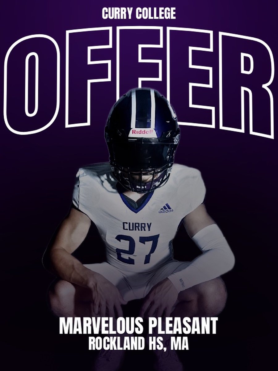MarvelousP25's tweet photo. After a great conversation with Coach Parsons and an excellent visit to Curry College, where I saw the strong culture of their football program, I am thankful to announce that I have received my second collegiate football offer from @CurryFootball https://t.co/839swLnvjB