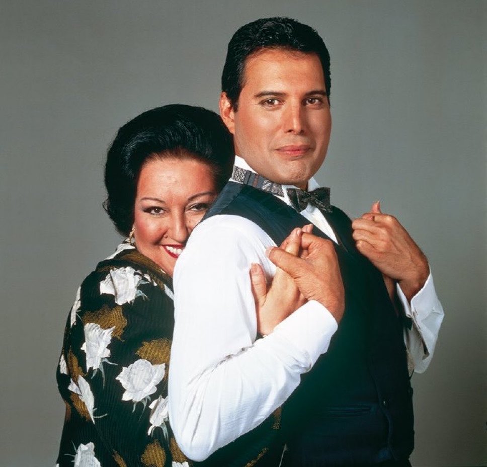 historyrock_'s tweet photo. On this day in 1992, “How Can I Go On,” a duet by Freddie Mercury and Montserrat Caballé, was re-released amid renewed interest in their album “Barcelona” following that year’s Olympic Games. It all began in 1987, when Freddie publicly expressed his admiration for the soprano, and the message reached Montserrat herself.

At a dinner at his home following one of her recitals, Freddie proposed writing a song about Barcelona, his hometown, which would eventually lead to an entire album composed in collaboration with pianist Mike Moran. Three tracks emerged from that collaboration: “Barcelona,” “The Golden Boy,” and “How Can I Go On,” the latter featuring Queen bassist John Deacon as the band’s sole guest.

Freddie and Montserrat had planned to sing “Barcelona” together at the opening ceremony of the 1992 Games, but Mercury’s death in November 1991 prevented that from happening. Montserrat ended up performing the song alongside José Carreras instead, while the BBC chose the song as the theme music for its Olympic coverage.

Terry O’Neill gave us this wonderful photo.