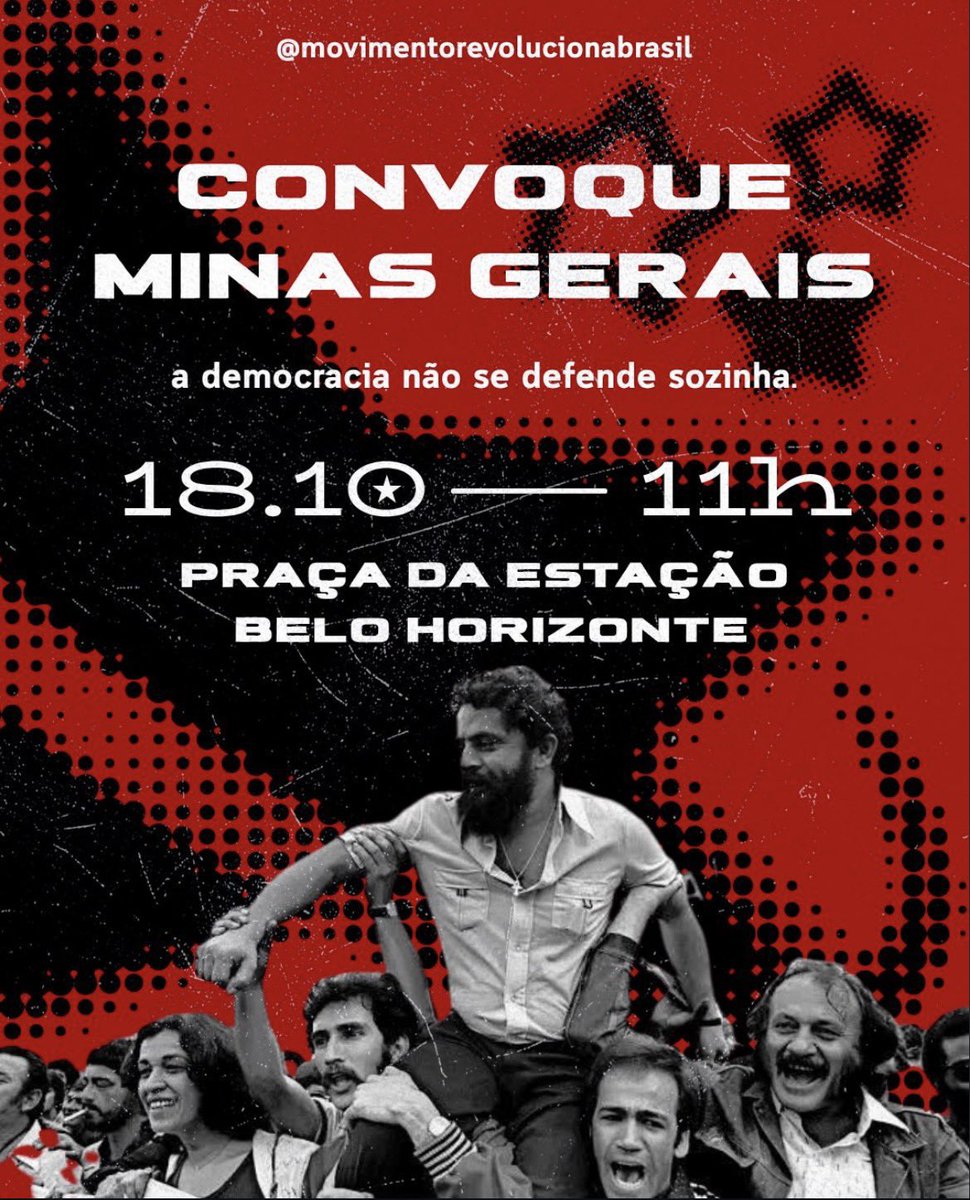 VlRGOSGROOVE's tweet photo. BELO HORIZONTE E REGIÃO:
18/10 ÀS 11H NA PRAÇA DA ESTAÇÃO https://t.co/MetLtFWSxG