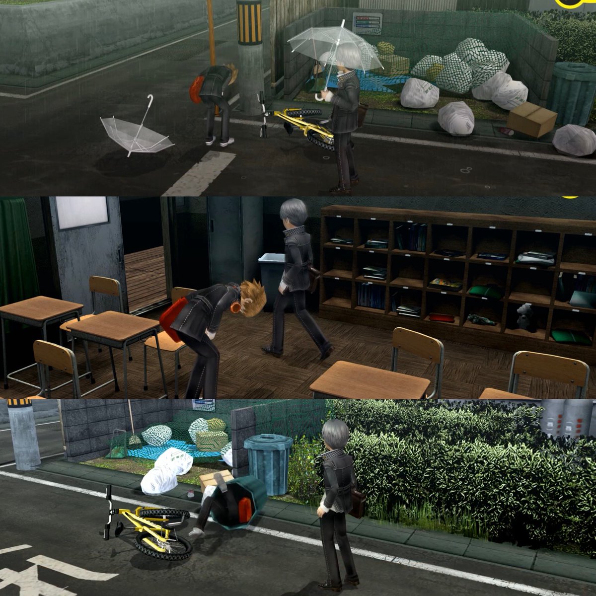 sebsilos's tweet photo. genuinely hilarious that their first impression of yosuke is having aura and if they end up actually playing p4 this is what they see for the entire first hour 😭 https://t.co/K2T7emYB30