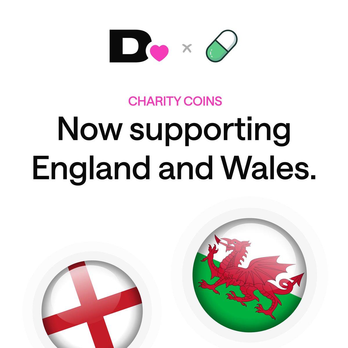 donatedotgg's tweet photo. Charity Coins can now donate to nonprofits in England and Wales.

More nonprofits, fewer boarders. https://t.co/Q9Z3mxpbgm