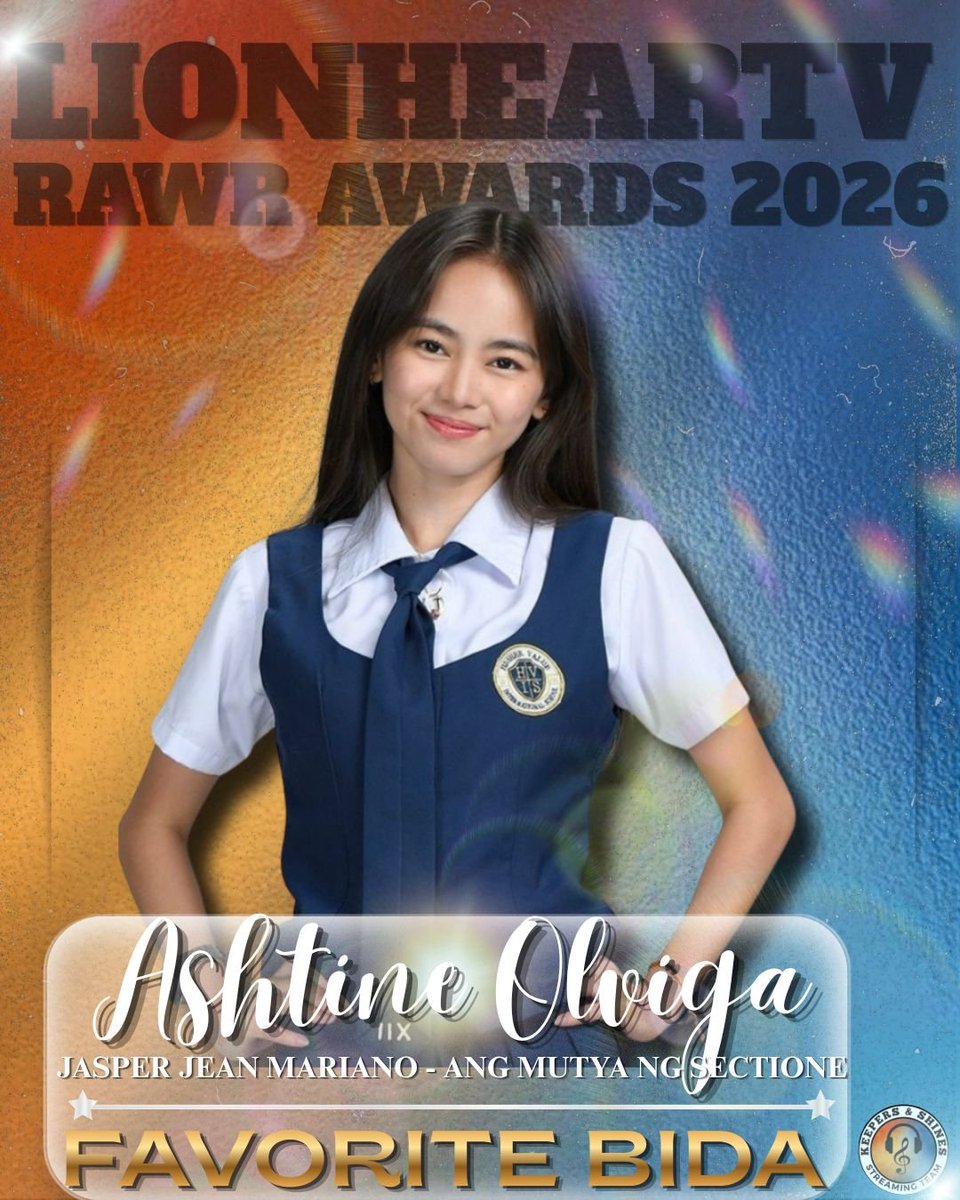 phebzmei's tweet photo. 🧡 EYES HERE, KEEPERS & SHINES 💙

Our Queen, Ashtine Olviga, is nominated for FAVORITE BIDA at this year’s RAWR Awards! 👑

Voting officially opened last October 8 and will close on November 4, 2026. Let’s show up for our Mutya and make every vote count! 

🗳️ HOW TO VOTE:

1️⃣ Visit the voting link: https://t.co/2kZcVyMwde

2️⃣ Click on Ashtine Olviga’s photo.

3️⃣ Scroll to the bottom of the page and click VOTE

⏰ You can vote once every 6 hours per category! Set your reminders and come back to cast your next vote.

Keepers & Shines, let’s work together and show our Queen some love! Every vote is a chance to support Ash and celebrate her journey. 🧡💙

#AshtineOlviga | Ashtine Olviga