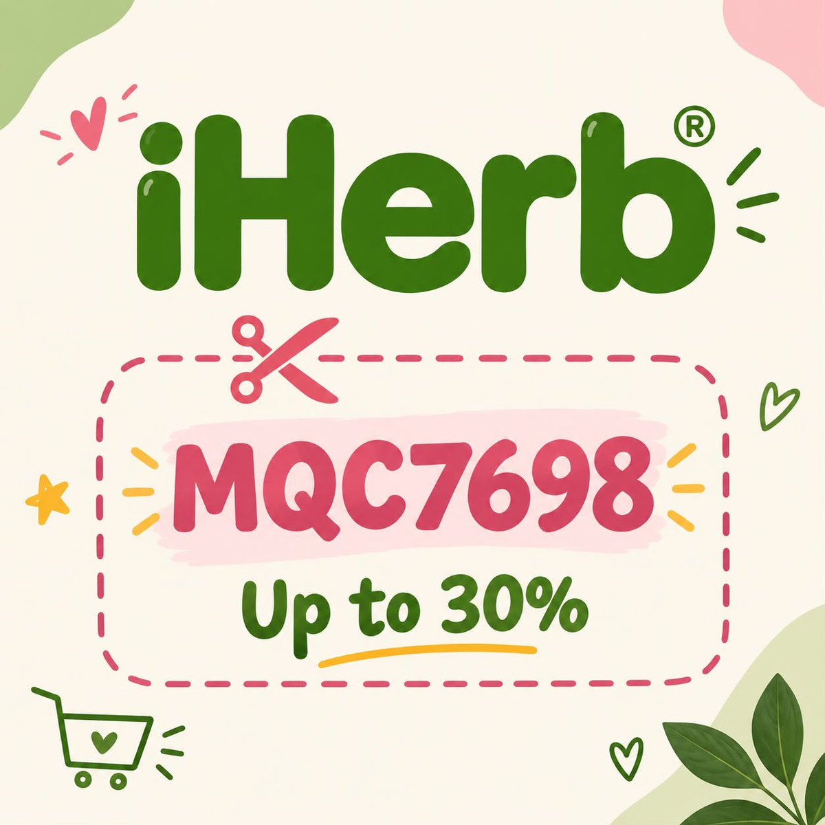 Dinaduddd's tweet photo. بنات لا تنسون كود خصم ايهيرب قبل ما تكملون طلباتكم 🛍️💚

منتجات العناية والفيتامينات وأشياء كثير تلقونها في مكان واحد 😍🌿

كود خصم ايهيرب ( MQC7698 ) 🤍✅

جرّبوه عند الدفع وتأكدوا من تطبيق الخصم على طلبكم ✨

ايهرب | اي هيرب | كوبون ايهيرب https://t.co/X0Pxtf730p