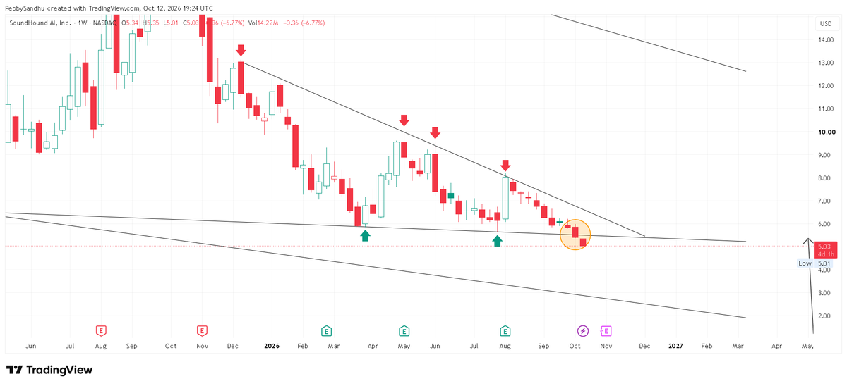 PebbySandhu's tweet photo. You could save your 7% on $SOUN

But you afraid of following one more dude https://t.co/or3FfhKFfj