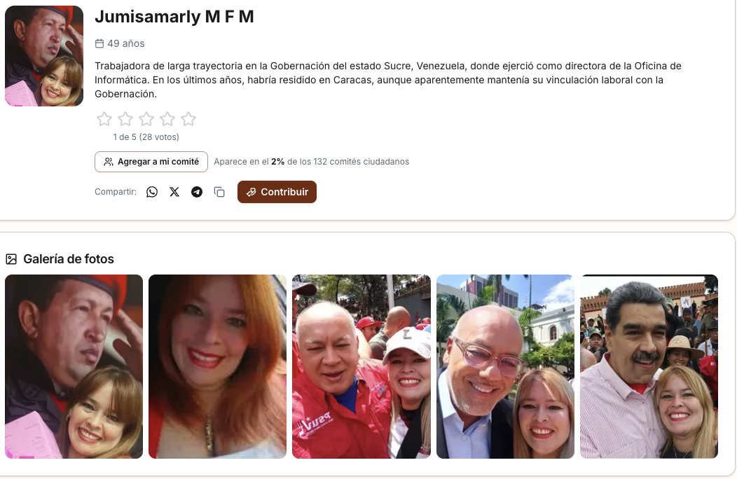 ggangix's tweet photo. Hay muchos casos de postulados con clara vinculación política. Pero el de Jumisamarly es difícil de dejar pasar.

Gracias a los aportes de información de la sociedad civil podemos saber lo que hay detrás de estos nombres. https://t.co/WB7R4JgBfw