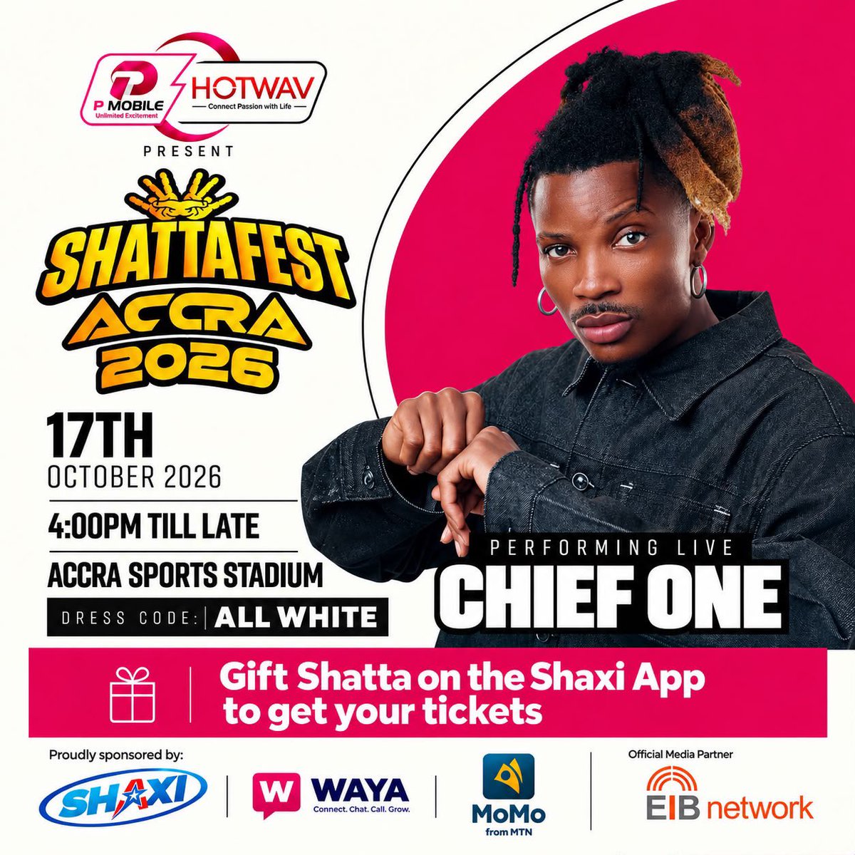 chief__one's tweet photo. October 17th, Accra Sports Stadium! Pull up in your numbers as we celebrate the king @shattawalegh . Let’s make history once again. Africa, see you there! #WhatIsThat #lawadarepubliq https://t.co/vDV8kk1FsX