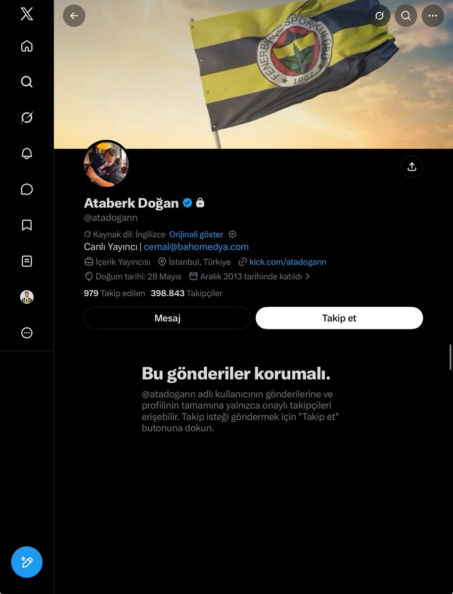 typec_mert's tweet photo. Attığı zoofili twitler gözükmesin diye hesabı gizliye almış https://t.co/zkFNkZvIAl