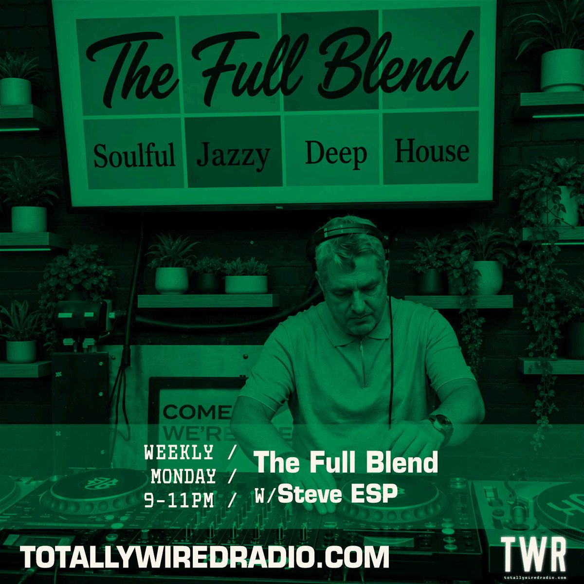 TotallyWiredRAD's tweet photo. The Full Blend w/ Steve ESP starting soon on Totally Wired Radio
-
Listen @ Link in bio. Music Is Life / London
-
#FunkSoulJazz #BrokenBeat #NuJazz #SoulfulHouse #DeepHouse https://t.co/HVFOycvsRT