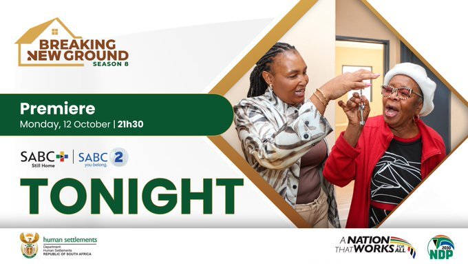 LennyZee_Mmenu's tweet photo. @Aubrey_Senyolo Breaking New Ground Season 8 is back,  SABC 2 &amp; SABC+ at 21:30 #BreakingNewGround 
#HousingTheNation
#BNGTV8 https://t.co/IklhqJlLhZ