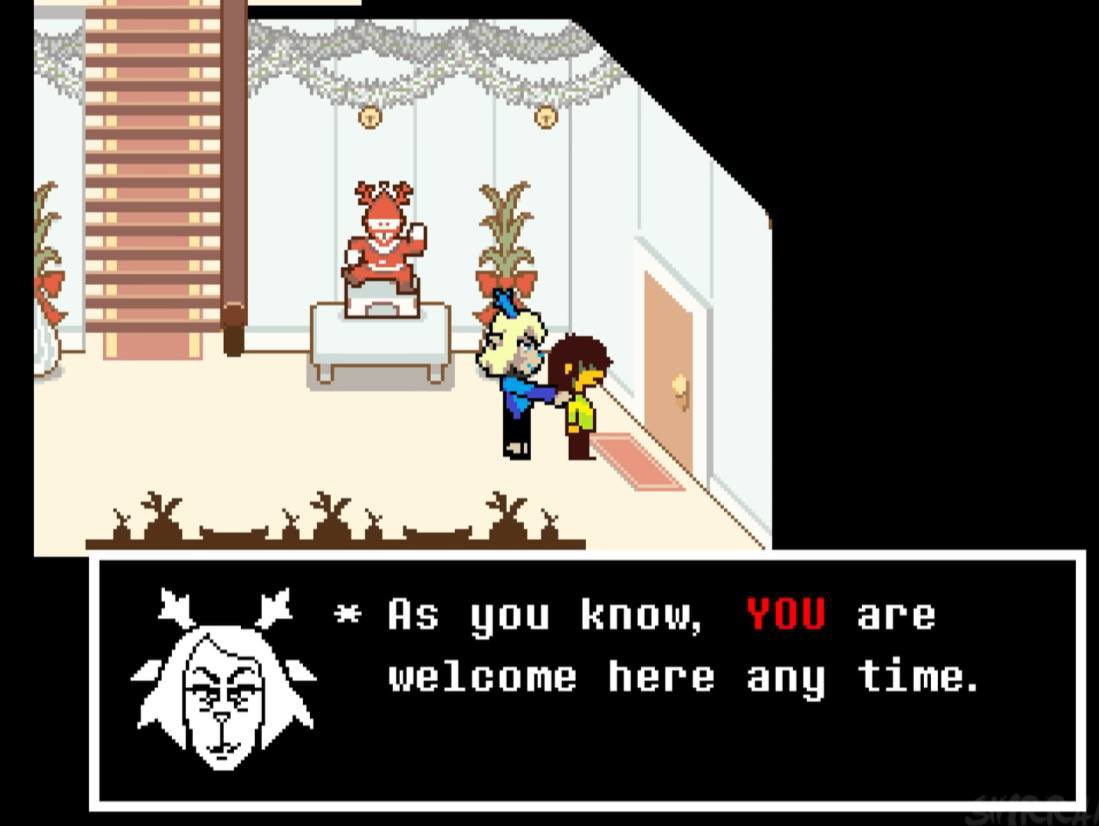 mwah6708's tweet photo. it's so silly to me that people unironically use "YOU" being red here as an argument that carol secretly knows about the soul, she literally says kris' name right before that, the dialogue wouldn't make any sense if she's not talking to kris here https://t.co/VB4Raj05IX