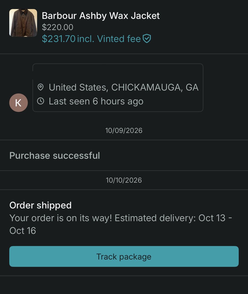 Beersbadd's tweet photo. I’m officially part of the #Barbour community and of course this shit shipping from Georgia #southernlarping https://t.co/3cdnZY9Cxm