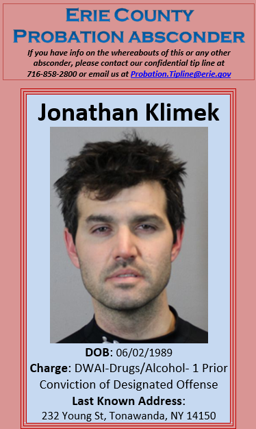 ECProbation's tweet photo. Absconder Jonathan Klimek
https://t.co/OxUjZO629L https://t.co/GRGoY55L5H