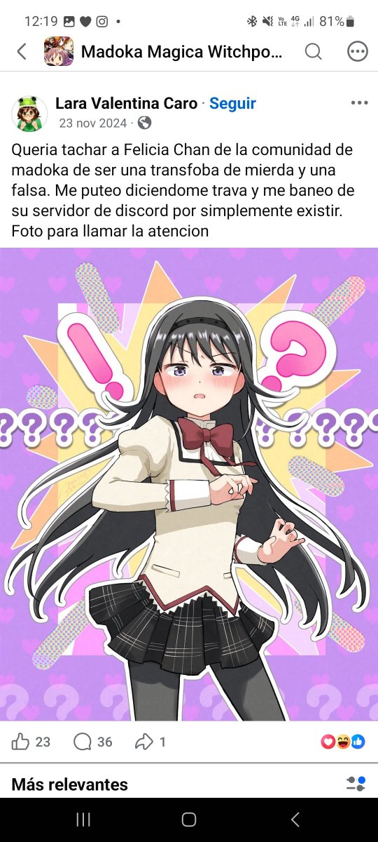 NeoVtDai's tweet photo. Me gustaría saber exactamente de que serviría hacer un hilo aparte sobre eso, siendo que cuando se le ha intentando dar visibilidad a que felicia es transfobica ( y un par de cosillas más) únicamente termina ignorandose y haciéndose hacia un lado https://t.co/wVyajlNktf