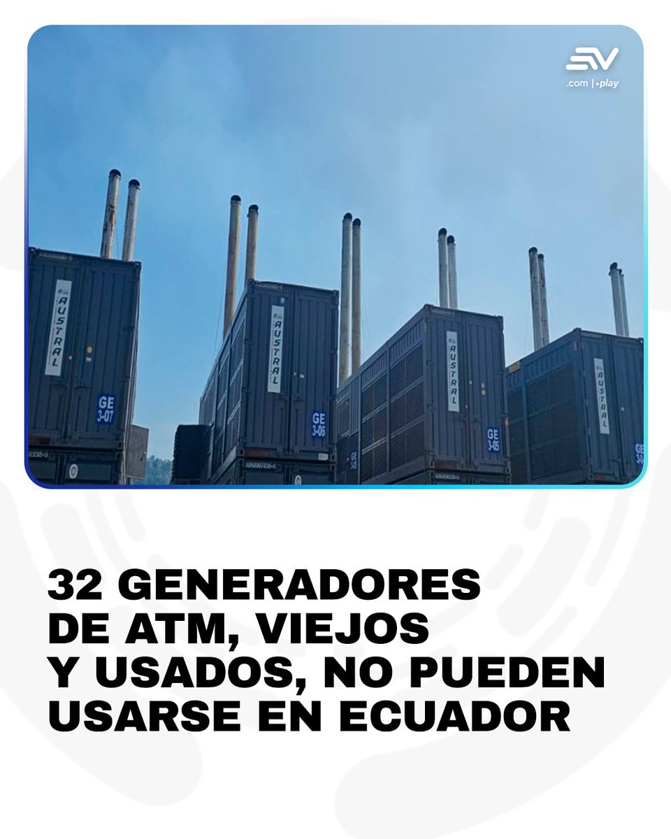 EcuavisaInforma's tweet photo. 👉 https://t.co/YFxxluIfuB | El Gobierno se refirió a la recuperación de una parte de los 48 generadores viejos y usados entregados por la empresa uruguaya ATM en el proyecto termoeléctrico Esmeraldas III. https://t.co/gK6e9aO95X