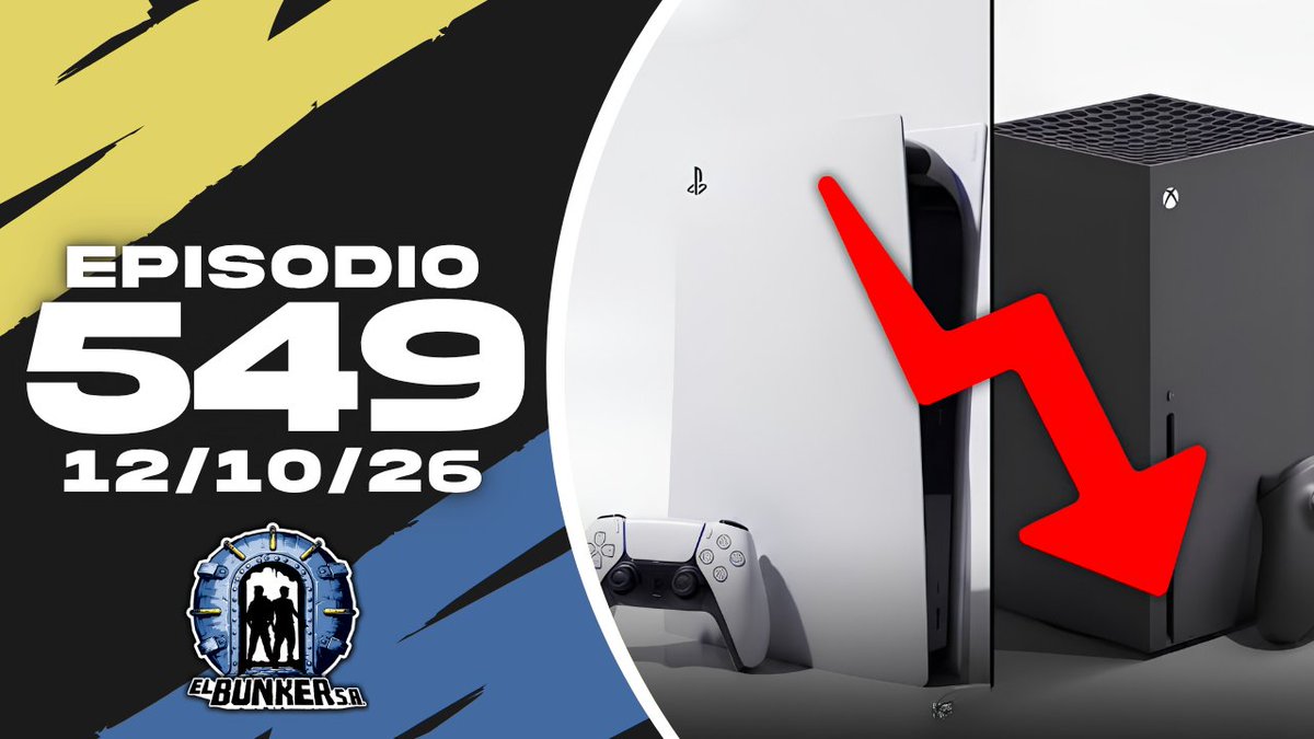elbunkersa's tweet photo. A ver, así para ser lunes:

- Las ventas de PS5 y Xbox Series se desploman en USA
- Nintendo dice que el físico no se toca en Switch 2
- A Tim Sweeney (Epic) le mola más la IA que a tu tío Benito en las fiestas de Navidad

Ya en directo: https://t.co/emGnsUPED6 https://t.co/p86TSGFG1l