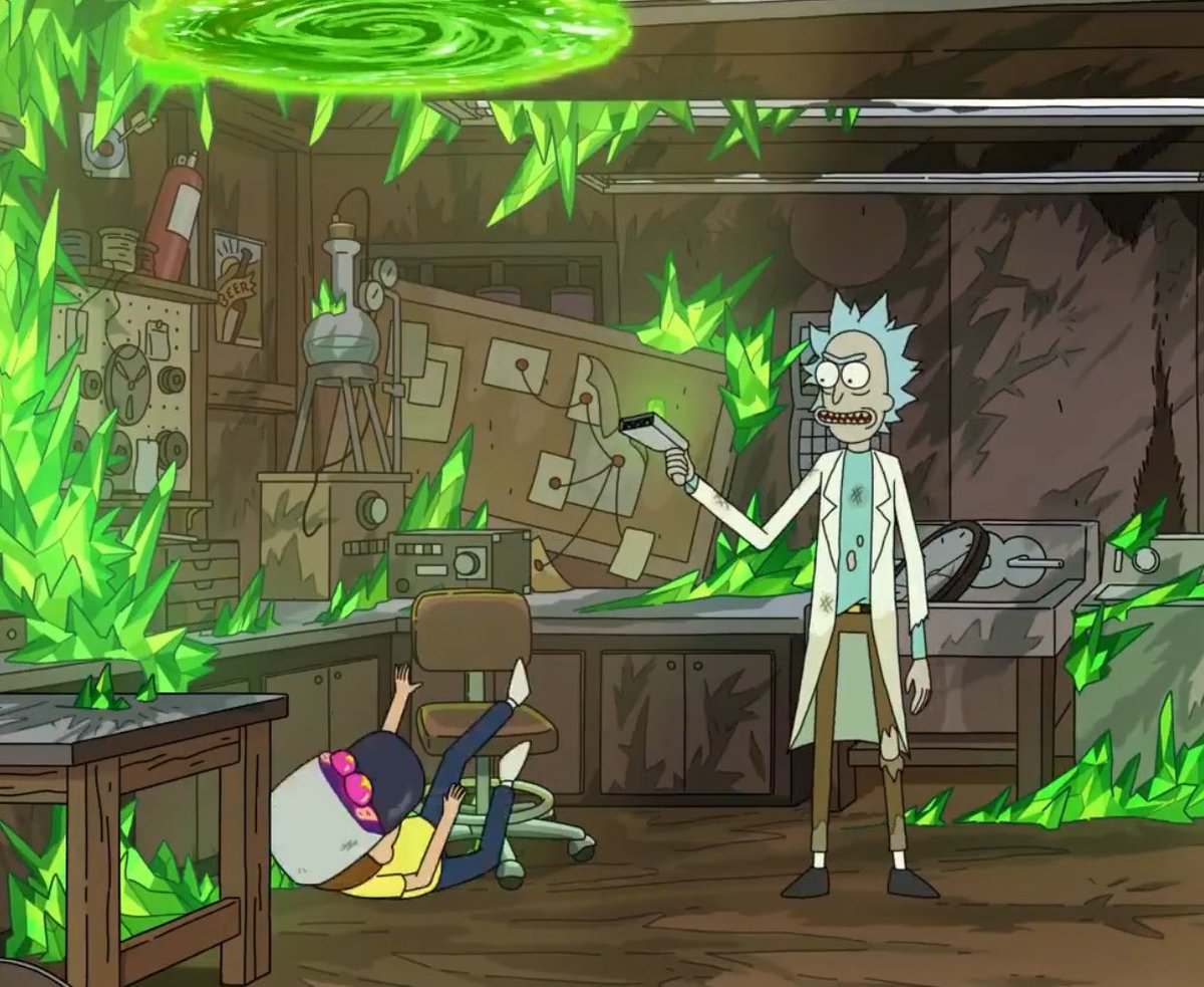 loopylovelylala's tweet photo. Lmaooo I didn’t notice Rick didn’t make the portal in time https://t.co/lpeIpA4r6L