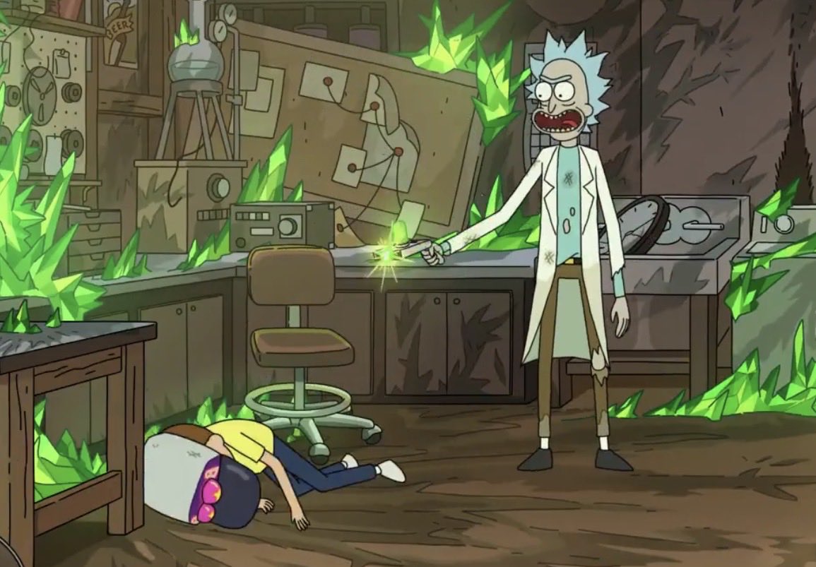 loopylovelylala's tweet photo. Lmaooo I didn’t notice Rick didn’t make the portal in time https://t.co/lpeIpA4r6L