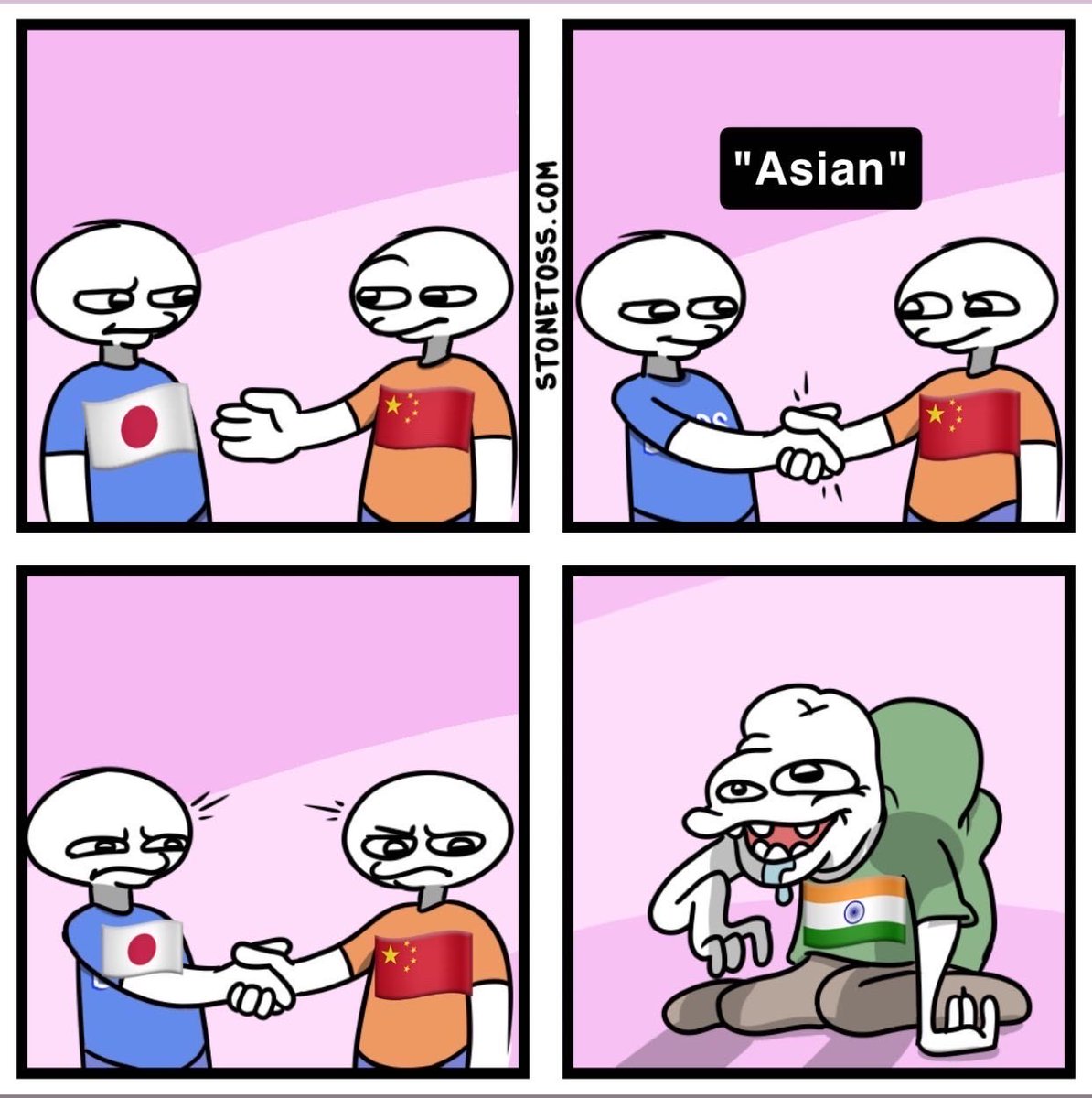 DwightMan17's tweet photo. When indians call themselves "asian" https://t.co/sYaCtBr70z