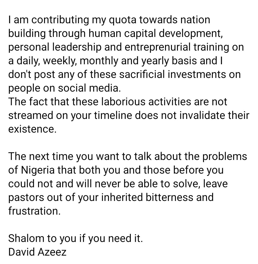 DavidAzeez_'s tweet photo. Shalom to you if you need it. https://t.co/njE4GhozNg