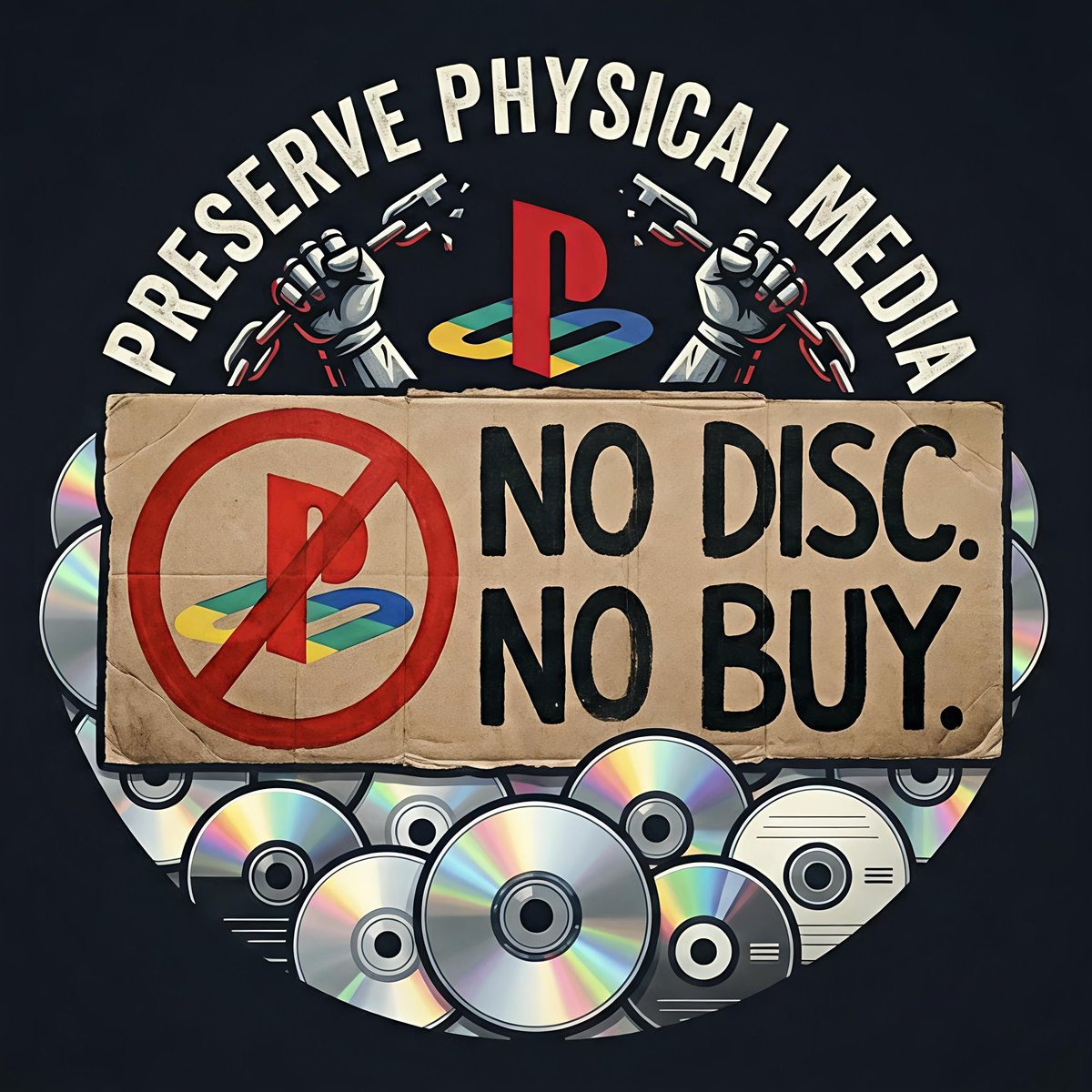 Fayergrand's tweet photo. @PlayStation #NoDiscNoBuy
#NoCDNoPLAYSTATION https://t.co/jiSt1BErVj