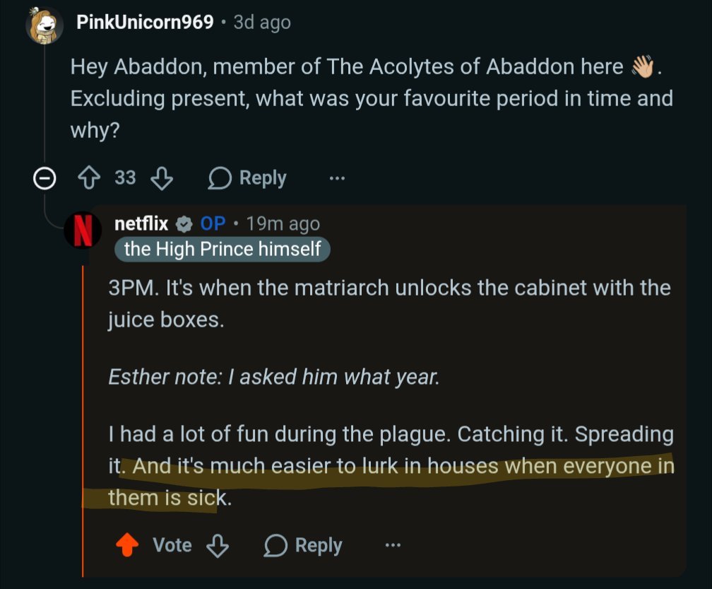 AbaddonMoonlace's tweet photo. Some of the Abaddon's AMA on Reddit today! #hauntedhotel #abaddon #hauntedhotelspoilers https://t.co/3rLSapiQgn