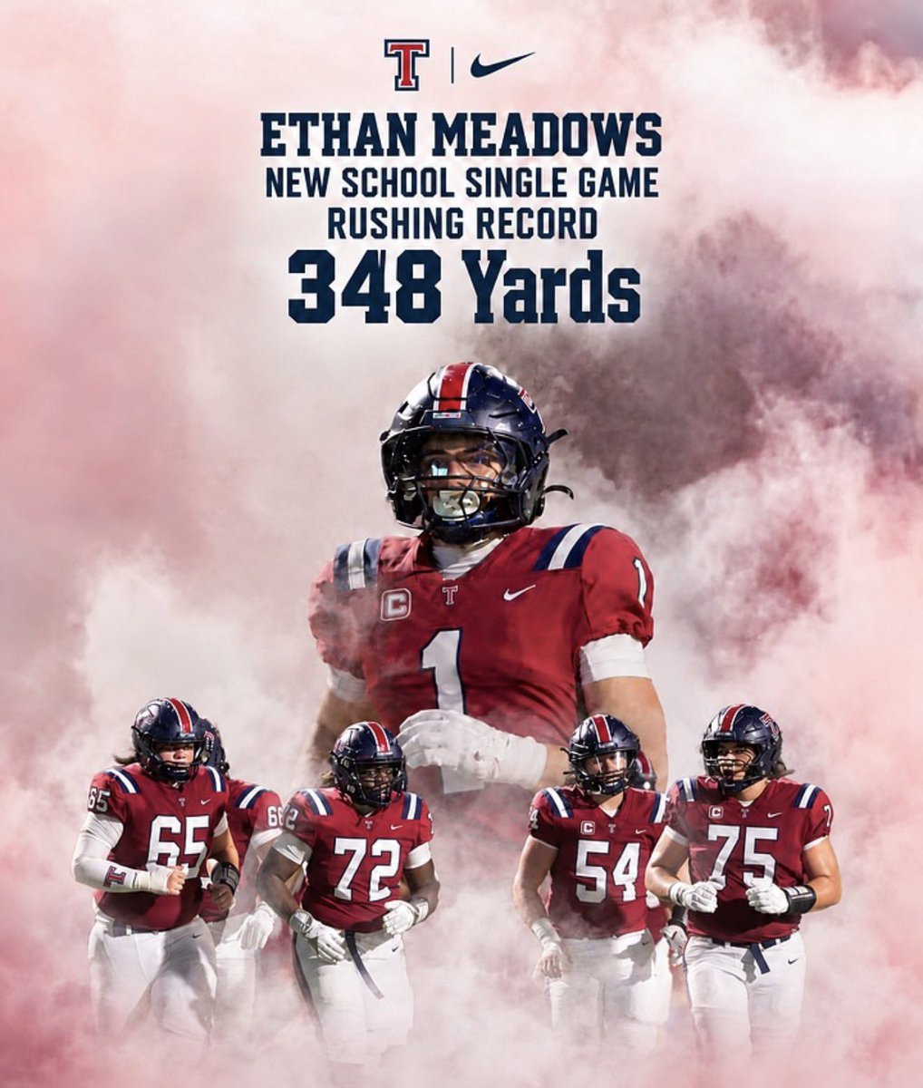 EthanMeadows08's tweet photo. GREAT TEAM WIN this past week against Jordan! I finished the game with 348 Rushing Yards (Breaking the school record), 21 Receiving, and 3 TD’s! HUGE shout out to the big guys up FRONT! Couldn’t have done it without them.
@MaxPreps @247recruiting @mcvey_todd @QB_CoachLeonard https://t.co/KU9CPCxXqf