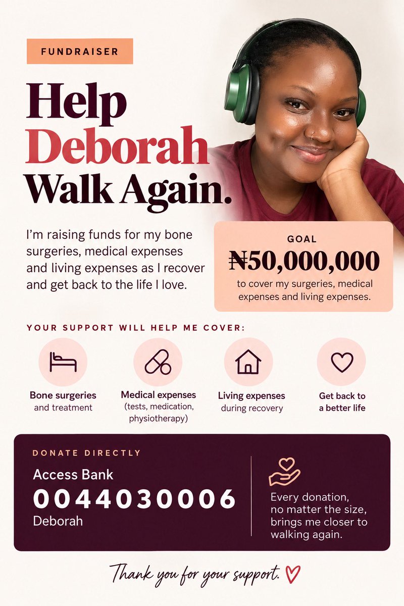 debs_always2's tweet photo. 2 IMAGES; ONE STORY—HOPE, FAITH, RESILIENCE AND GROWTH

Life will happen but you can choose to either break down or fight 

Please support my GoFundMe. The link is in my bio. 

For direct transfer:

0044030006 — Access Bank

Thank you for showing up for me. 

#HelpDebs #GoFundMe https://t.co/ihunWQRXH9