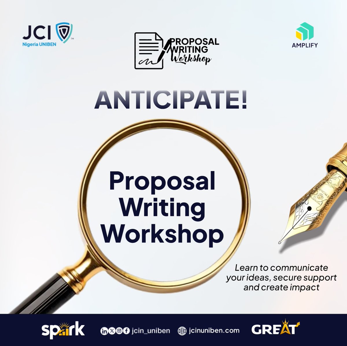 PreciousEdobor_'s tweet photo. Being the Director of Sponsorship &amp; Partnership, @jci_uniben has opened me up to a whole lot in such a short time.

Especially since we embarked preparation for upcoming project, a 3 day Proposal Writing Workshop.

It's been amazing for real. Officially 4 days to go https://t.co/wSoAYGfqOz