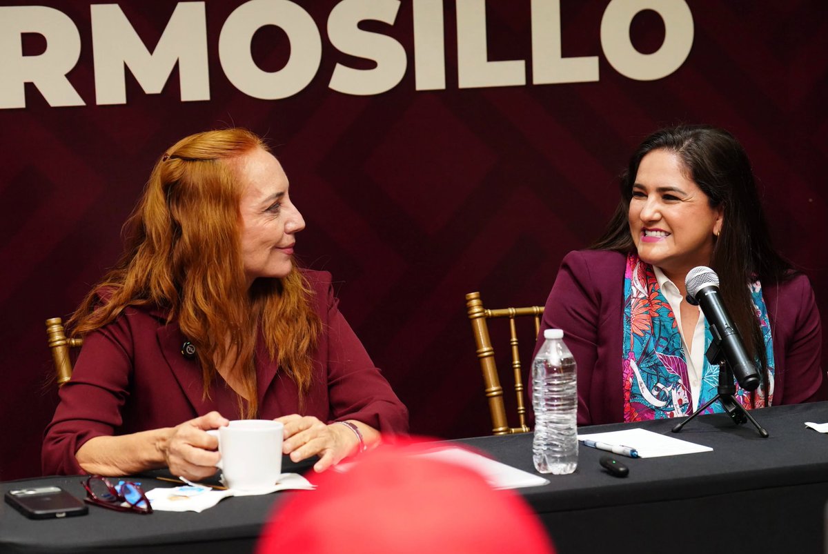 CelidaLopezc's tweet photo. Agradezco a mi presidenta de partido @ArmentaJudithC   la organización y convocatoria a medios de comunicación para conversar sobre nuestra nueva responsabilidad como coordinadora municipal de Hermosillo. https://t.co/ZM3dP9RIf5