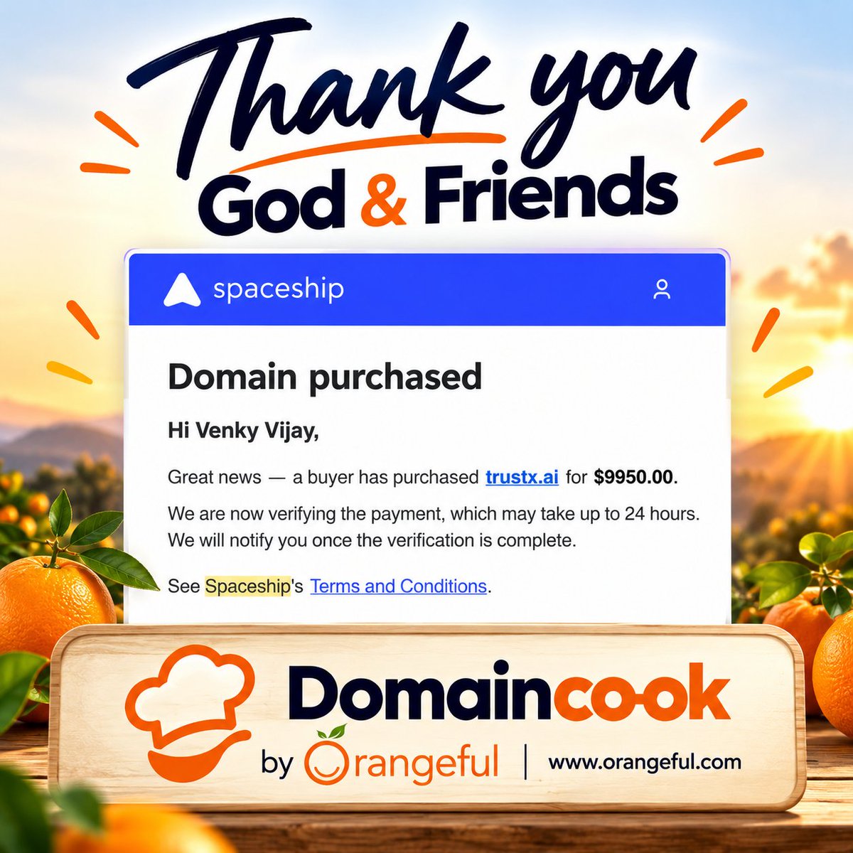 CookDomain tweet picture