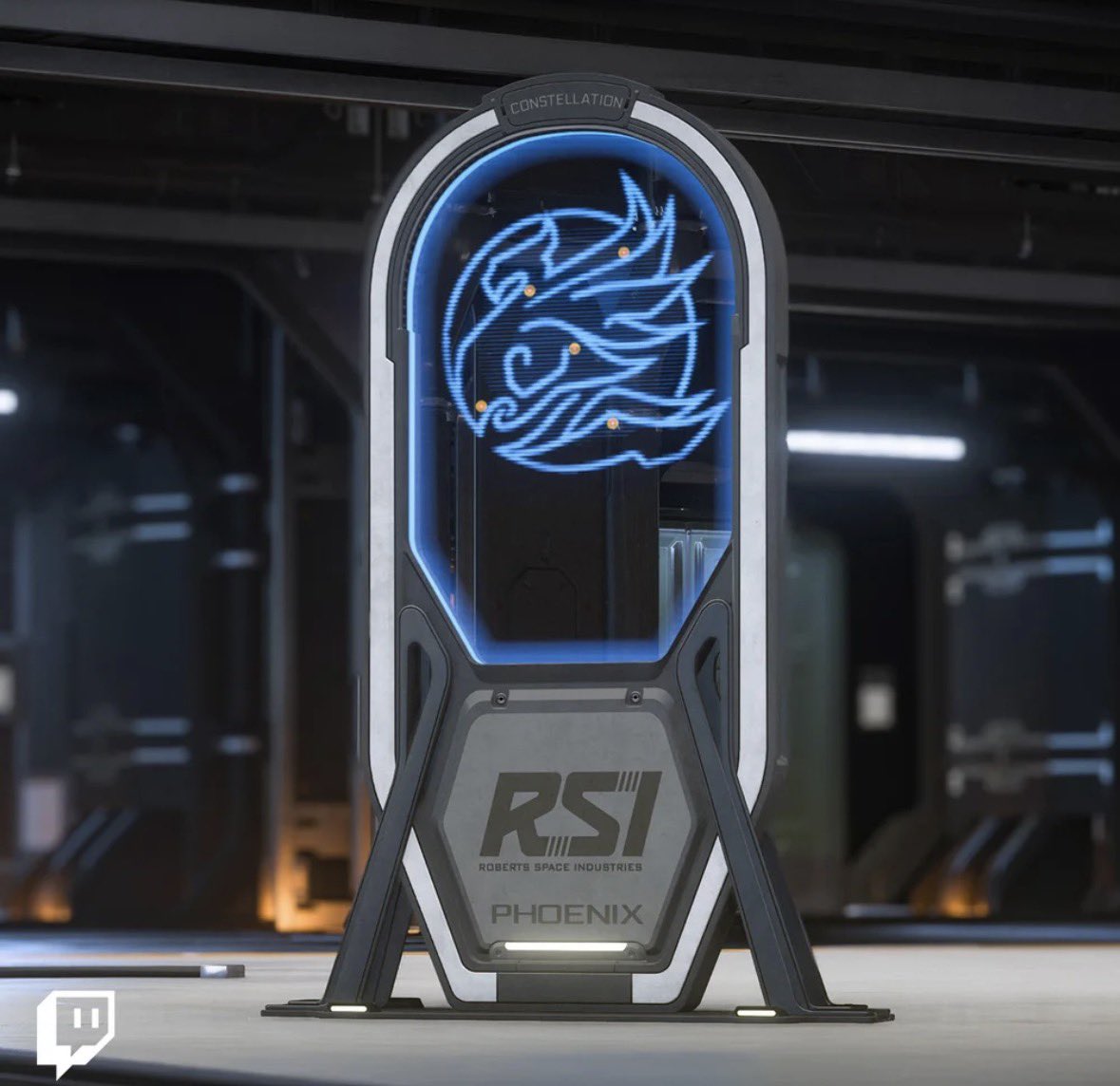 OlliHull's tweet photo. STAR CITIZEN TWITCH DROPS:
RSI DISCOVERY MONTH
From October 14 to 27, celebrate RSI Discovery Month and the legacy of the Constellation by watching any Drops-enabled SC stream for a total of four hours to unlock the Phoenix Insignia Display for free. 
https://t.co/bhxgbNScTW https://t.co/CdmG6ArMeZ