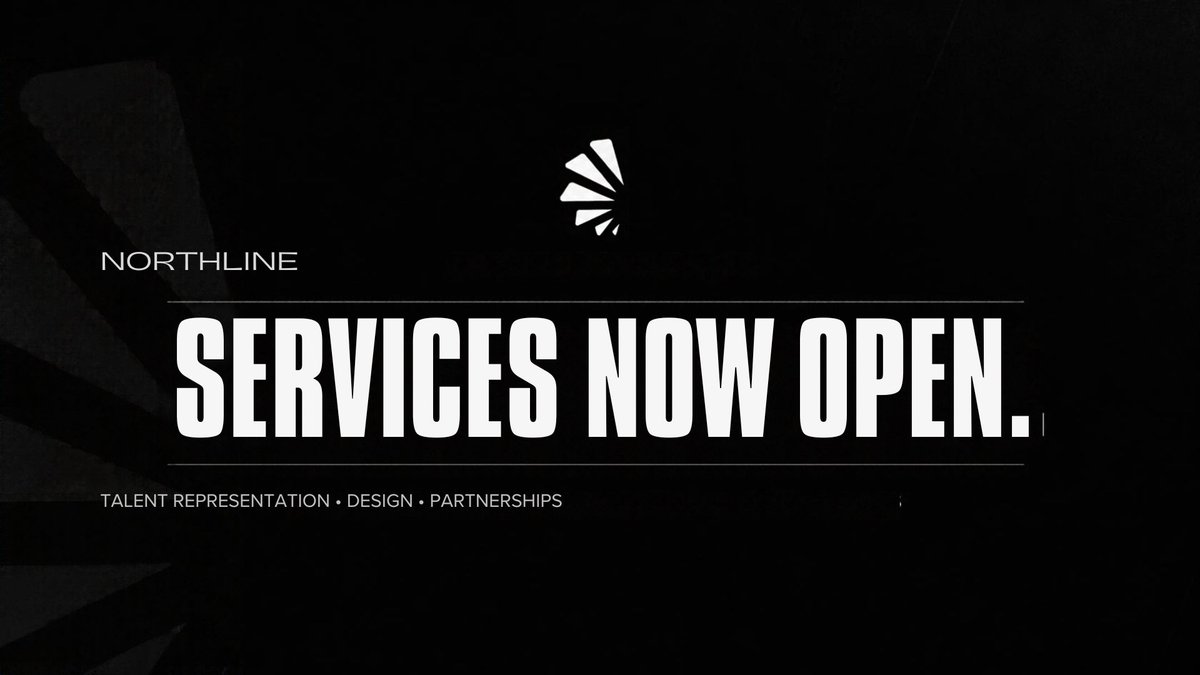 N0RTHLINE's tweet photo. Northline services are officially live.

Talent representation, brand deals, custom designs &amp; more. Supporting talent, teams, creators, and brands.

Explore our services and connect with Northline to get started.

Your next move starts here. https://t.co/4ELNsqIDp3
