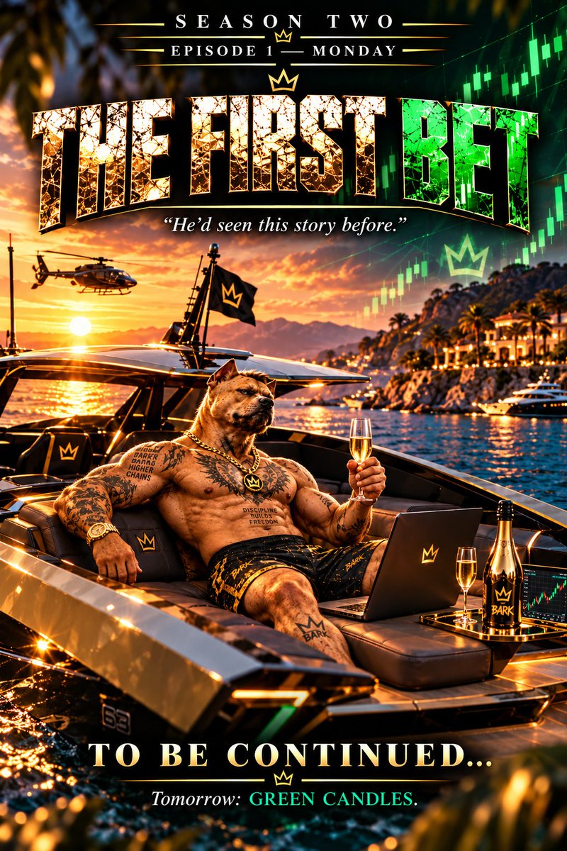 BARKonRHC's tweet photo. 🐕🔥 SEASON TWO — THE FIRST BET
Two belts. A fortune. A new battlefield.
BARK entered crypto, backed one small project…
then the candles turned green. 🟢
And a huge wallet followed him in.
Full story 👇
https://t.co/MUYELlek86
#BARK #RHC https://t.co/OlhrURrpvL