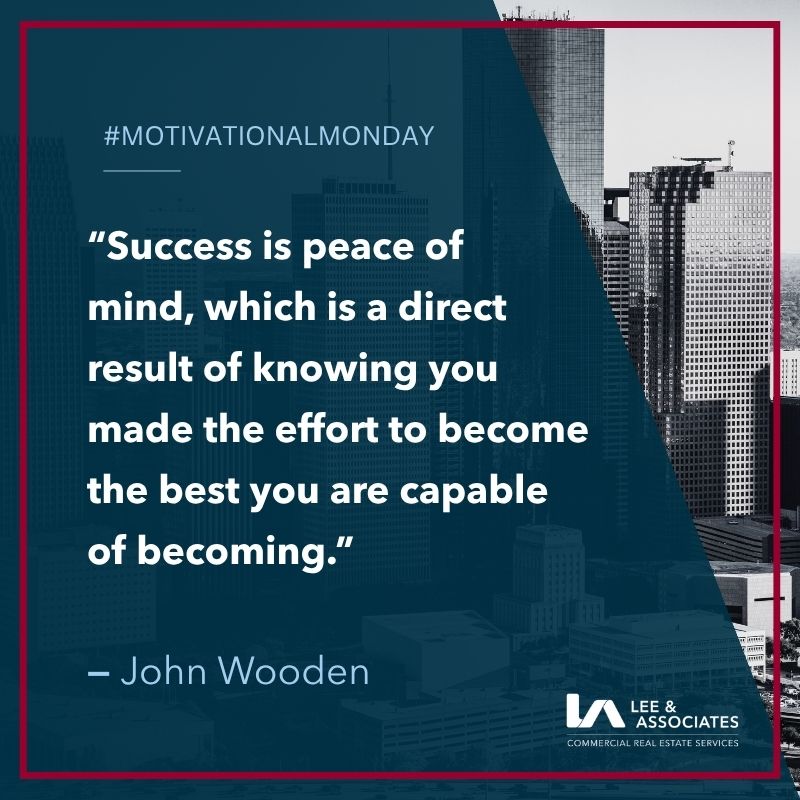 LeeAssociateHOU's tweet photo. Here’s to a week of fresh ideas, meaningful connections, and new opportunities across Houston.

#MotivationalMonday #Houston #NewWeek #LeeAndAssociates https://t.co/ftnkWJcQCY