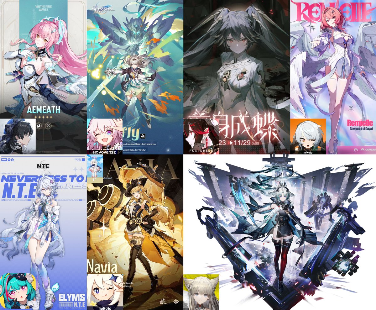 Riju1T_T's tweet photo. Gacha Discussion–––––

Which characters are your favourite from the gacha games you have played before or are currently playing?

(some of mine)

#Gacha https://t.co/L0B0pBitSK