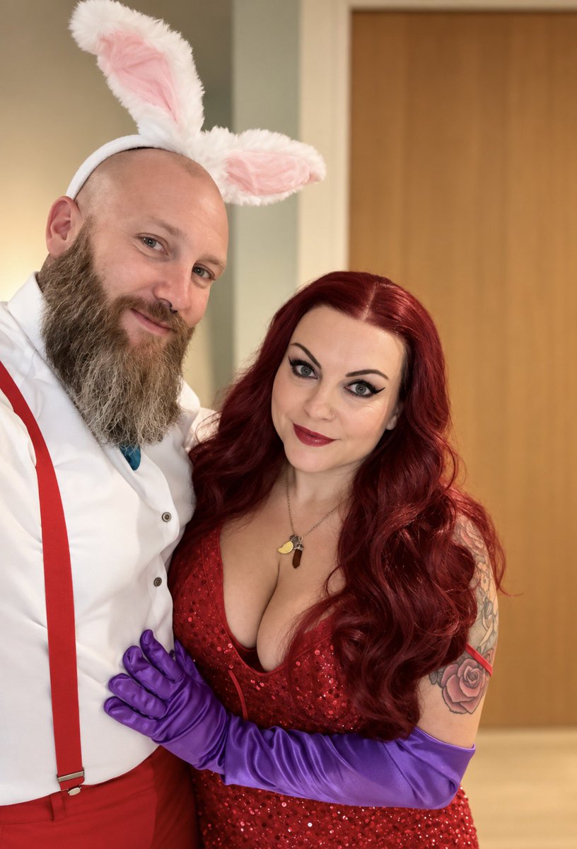 benandamyLS's tweet photo. Been a while since we posted on here! How is everyone? We are still loving the upside down pineapple life &amp; as you can see Bens very much a fan of the theme nights now as this recent couples costume idea was all his 🤣 https://t.co/X0Jwptiq2l