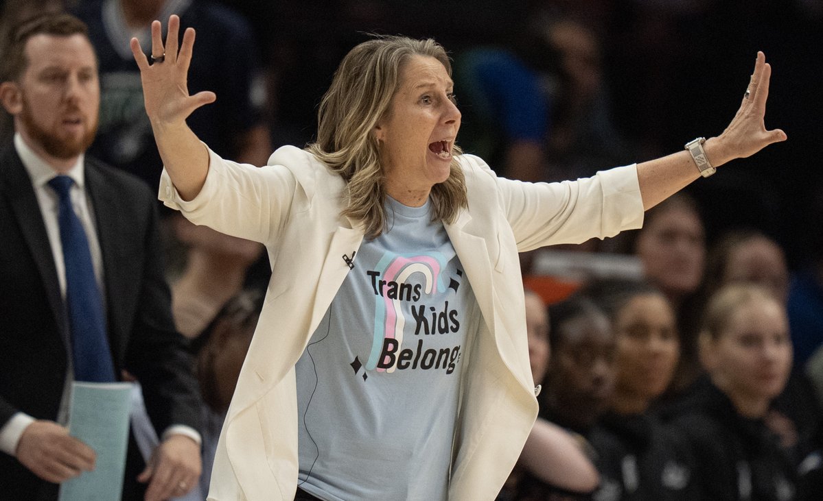 RealDanZak's tweet photo. Cheryl Reeve just won WNBA Executive of the Year two weeks after winning Coach of the Year.

Her team became the first No. 1 seed in league history to get swept by a No. 8 seed.

Zero playoff wins. Two major awards for one of the league’s loudest left-wing activists. https://t.co/3O9e1eWzZh